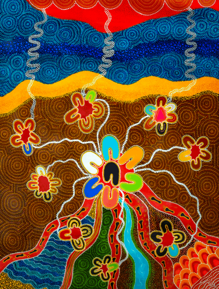Sport4All First Nations artwork by Uncle Paul Constable Calcott